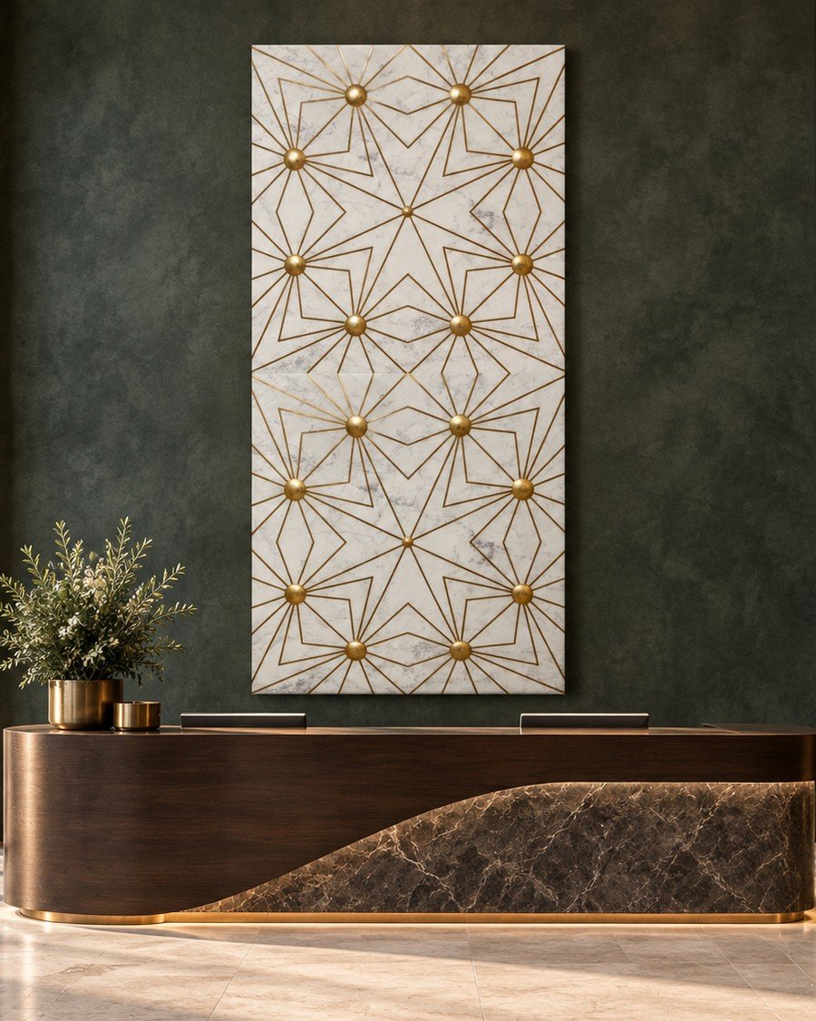 Royal Geometric Radiance relief panel