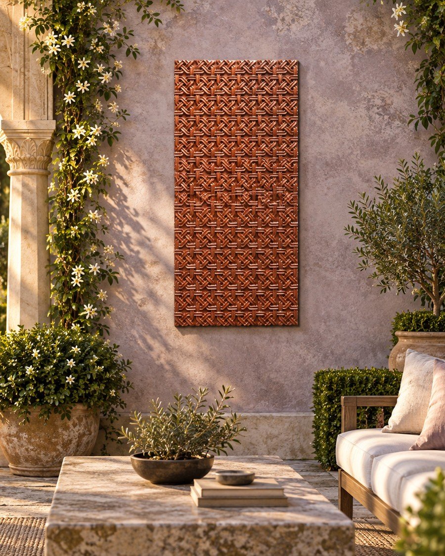 Woven Diamonds relief panel