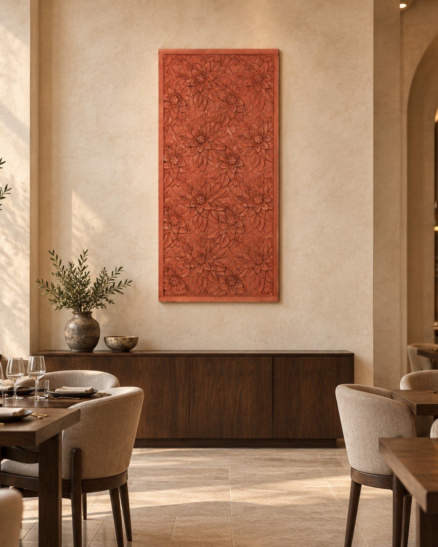 Floral collection CNC wall panel