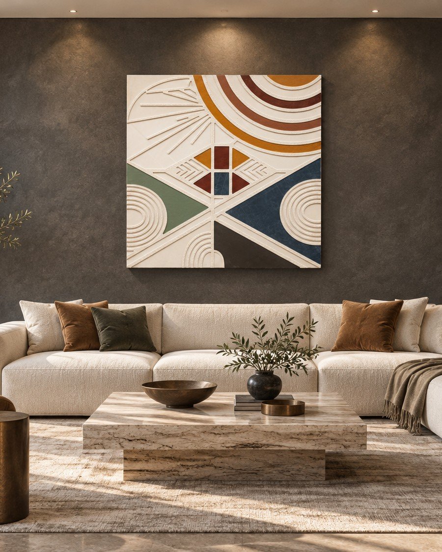 Abstract 101 relief panel