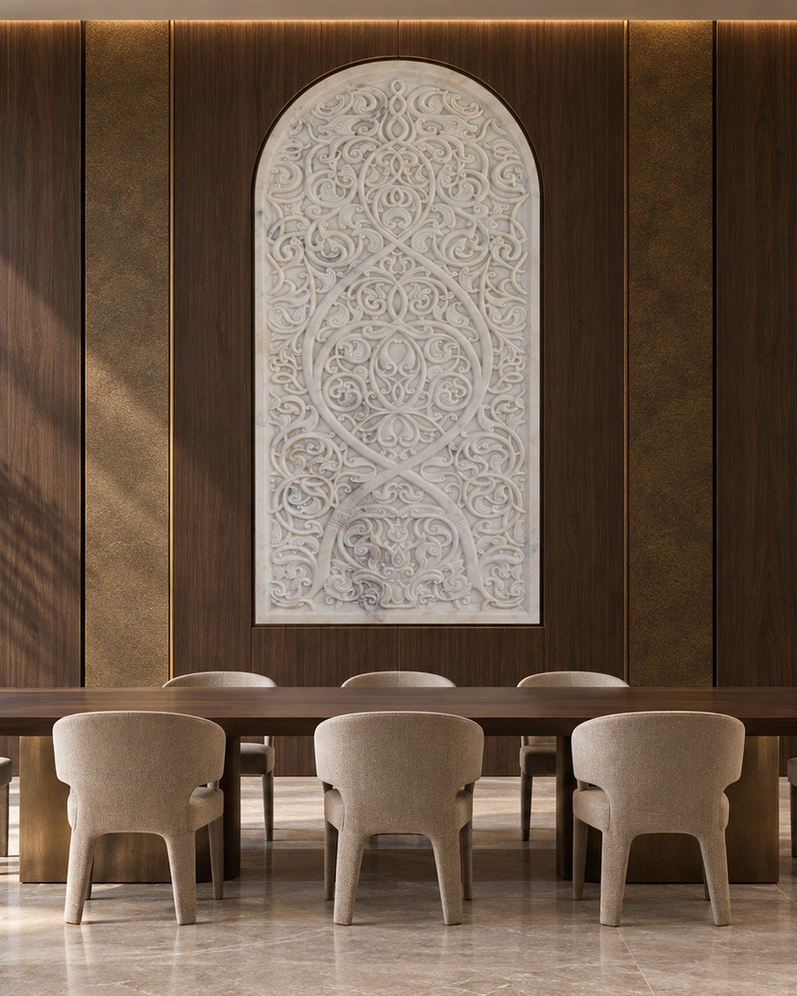 Ornamental Arch relief panel